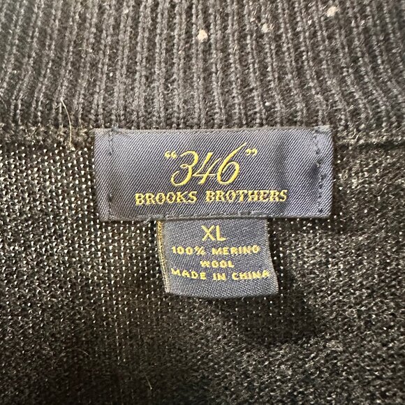 Brooks Brothers Merino Wool Half-Zip Sweater - Picture 2 of 4